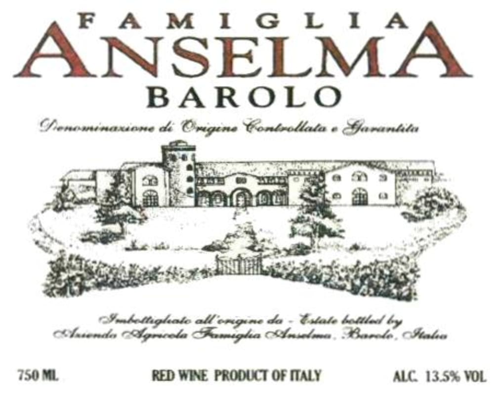 Famiglia Anselma Barolo 2004 Front Label