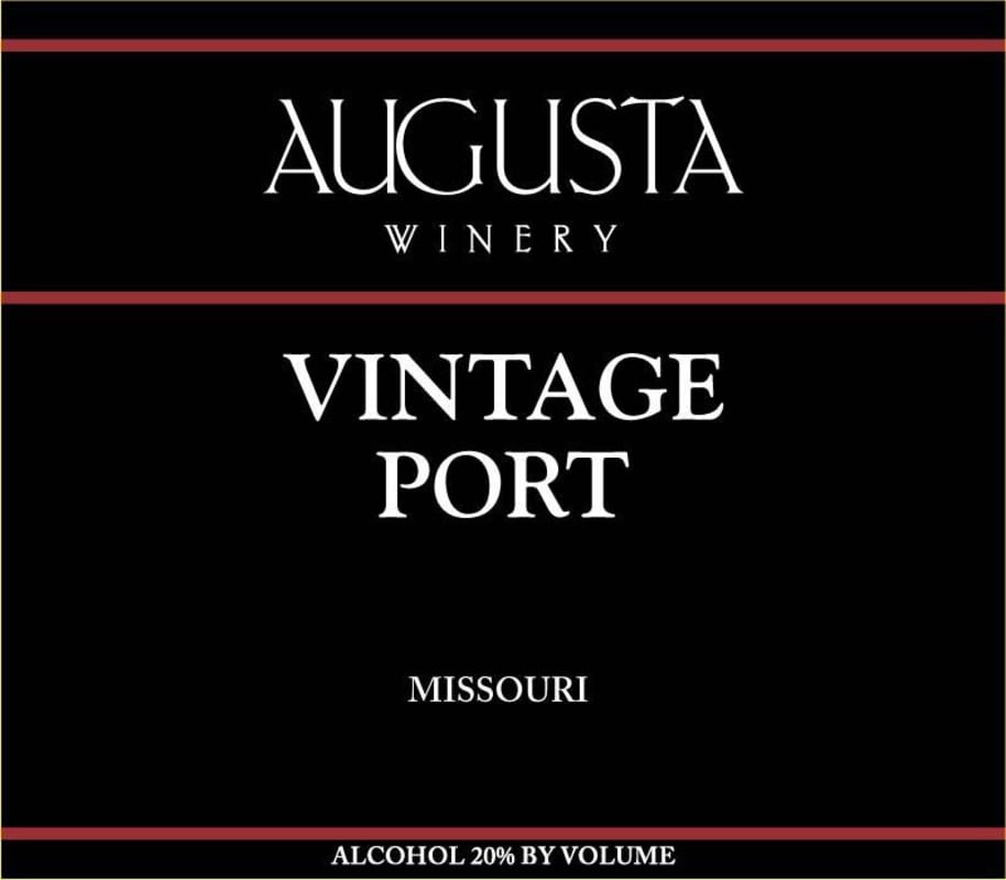 Augusta Winery Vintage Port 2013 Front Label