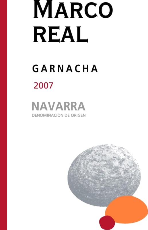 Familia Belasco Marco Real Garnacha 2007 Front Label