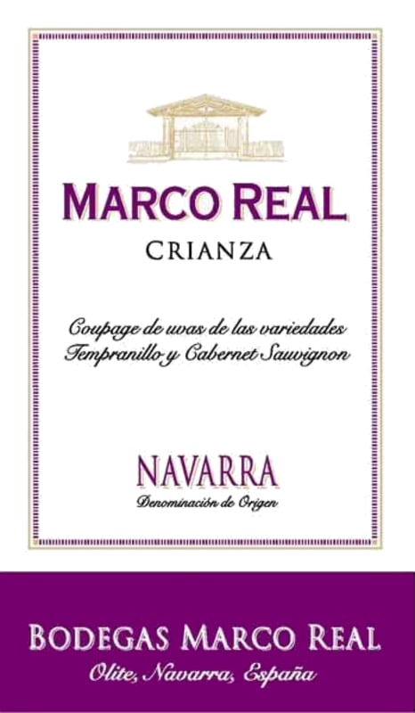 Familia Belasco Marco Real Crianza 2012 Front Label