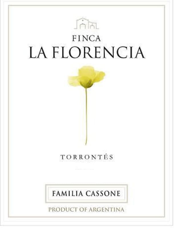 Familia Cassone Finca La Florencia Torrontes 2012 Front Label