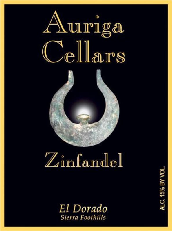 Auriga Wine Cellars El Dorado Zinfandel 2010 Front Label