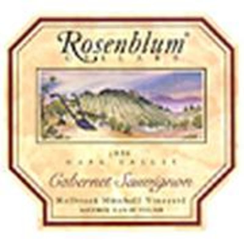 Rosenblum Cellars Holbrook Mitchell Vineyard Cabernet Sauvignon 1996 Front Label