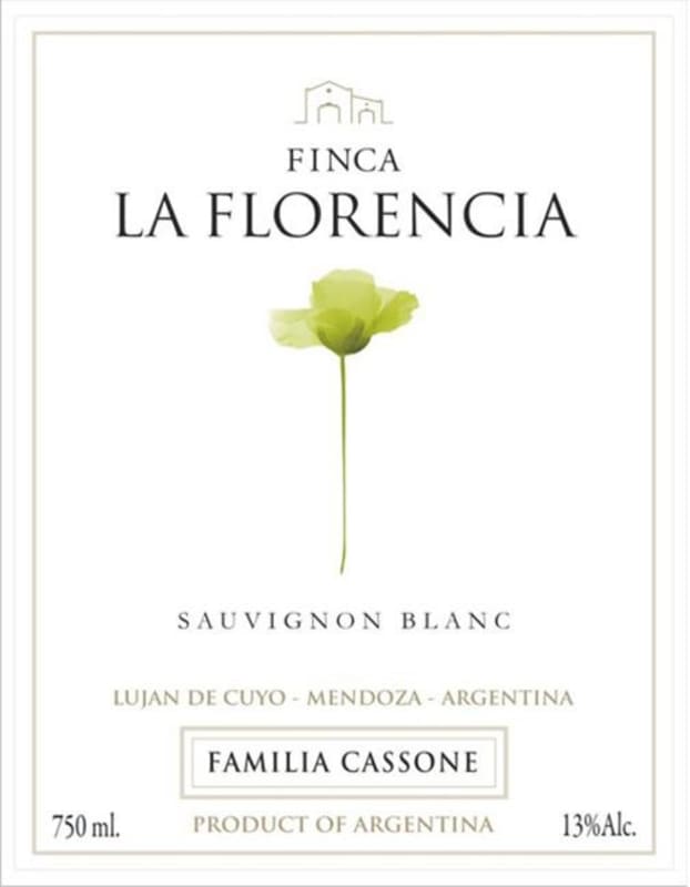 Familia Cassone Finca La Florencia Sauvignon Blanc 2009 Front Label