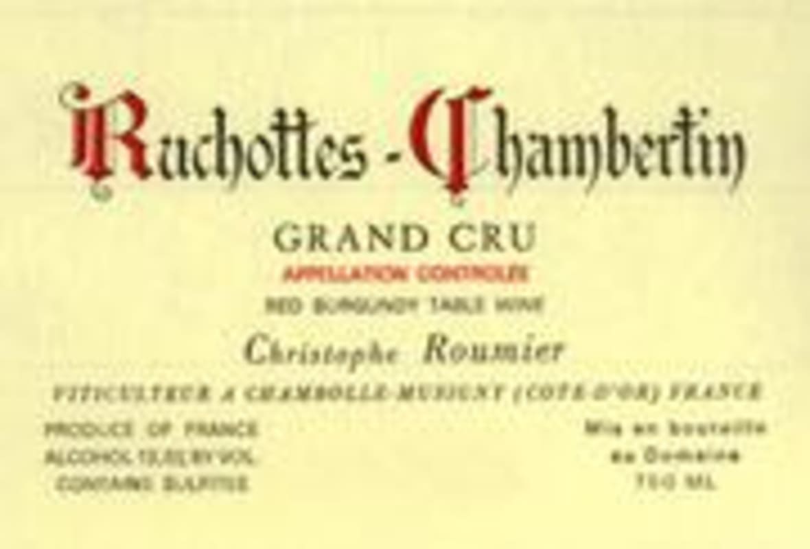 Domaine Georges & Christophe Roumier Ruchottes-Chambertin 1996