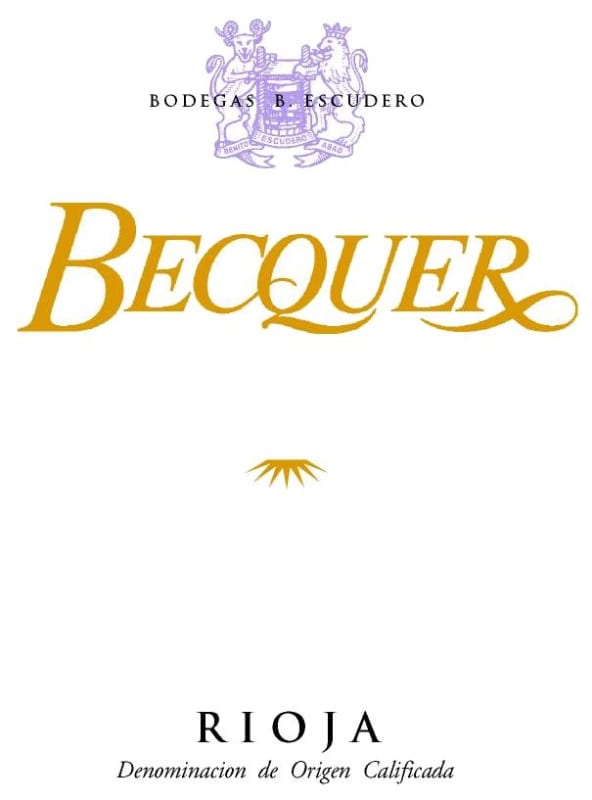 Familia Escudero Becquer 2012 Front Label