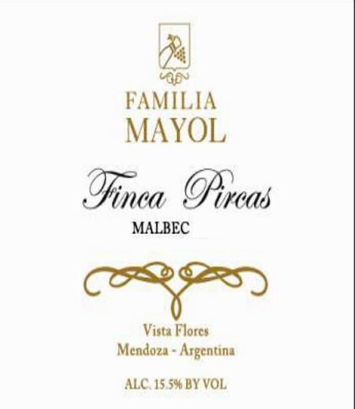 Familia Mayol Finca Pircas Malbec 2013 Front Label