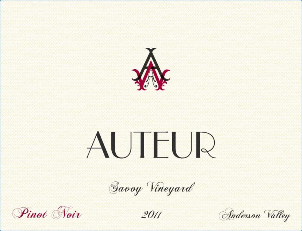 Auteur Wines Savoy Pinot Noir 2011 Front Label