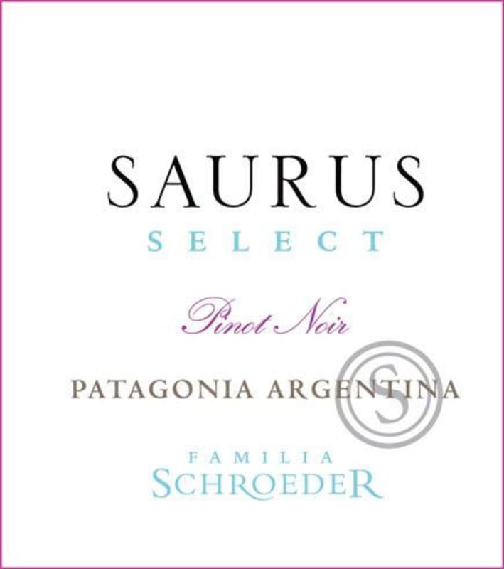 Familia Schroeder Saurus Select Pinot Noir 2012 Front Label