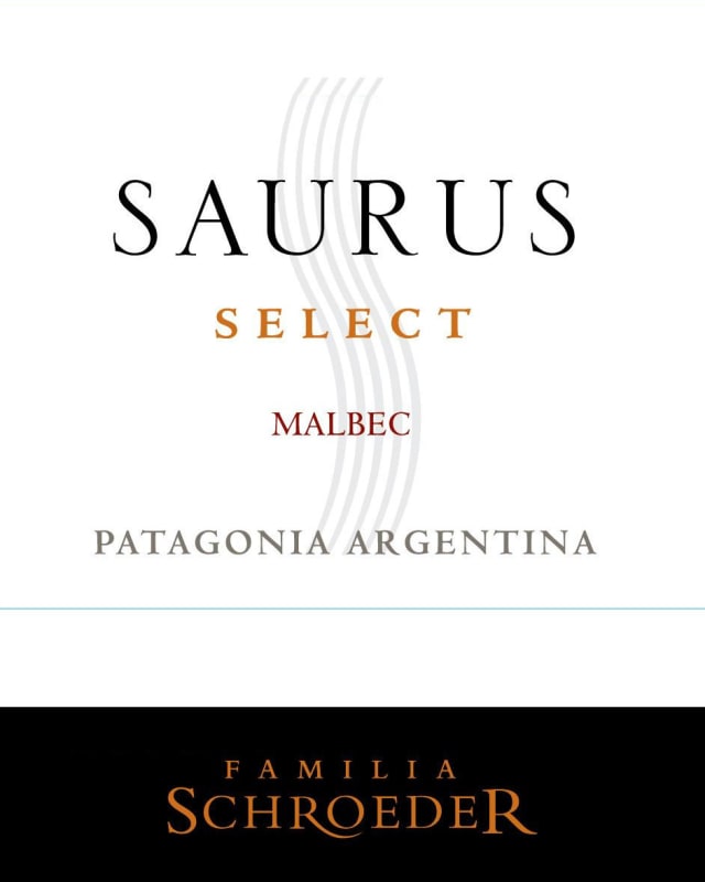 Familia Schroeder Saurus Select Malbec 2010 Front Label