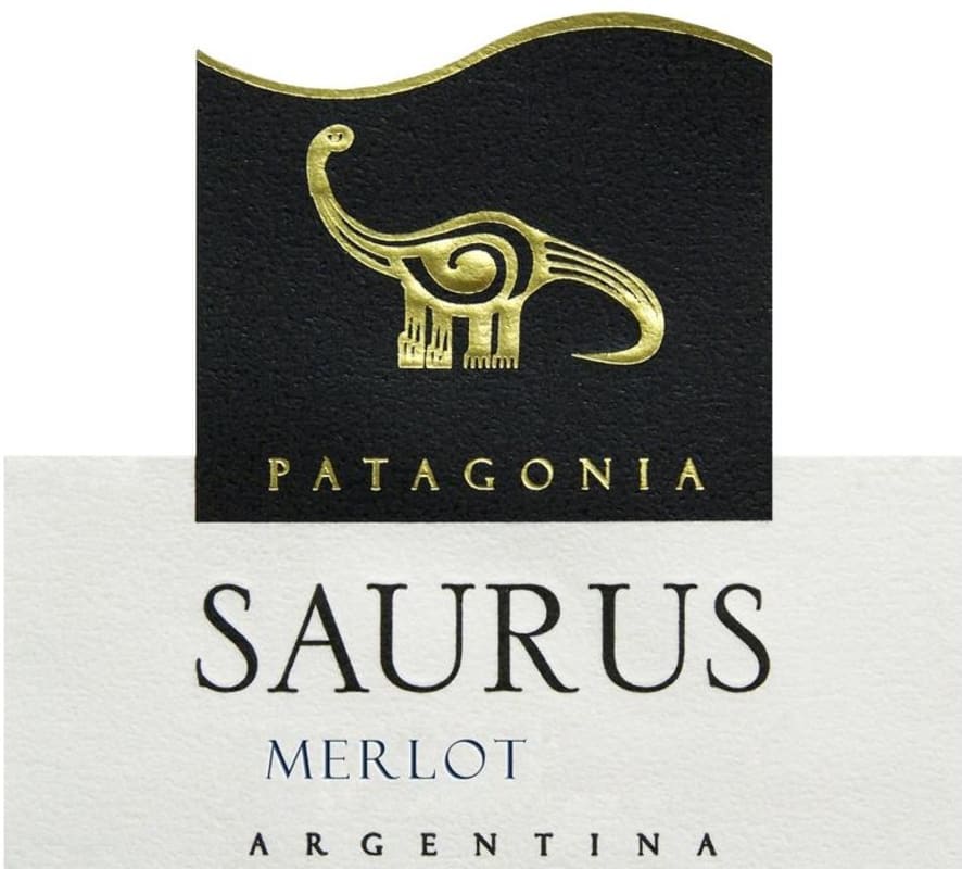 Familia Schroeder Saurus Merlot 2013 Front Label