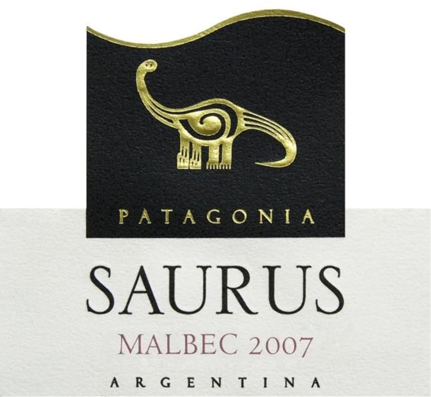 Familia Schroeder Saurus Malbec 2007 Front Label
