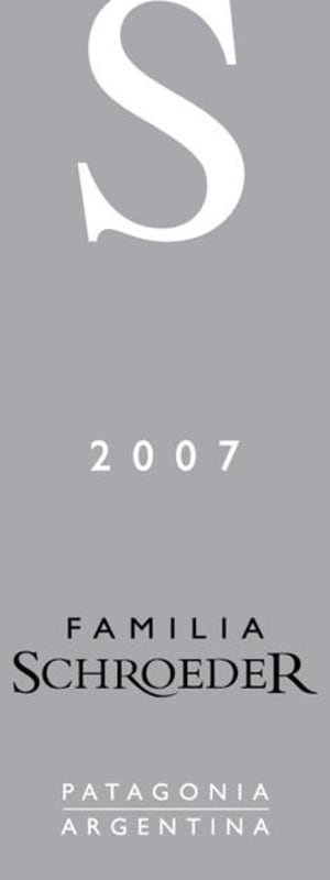 Familia Schroeder S Malbec 2007 Front Label
