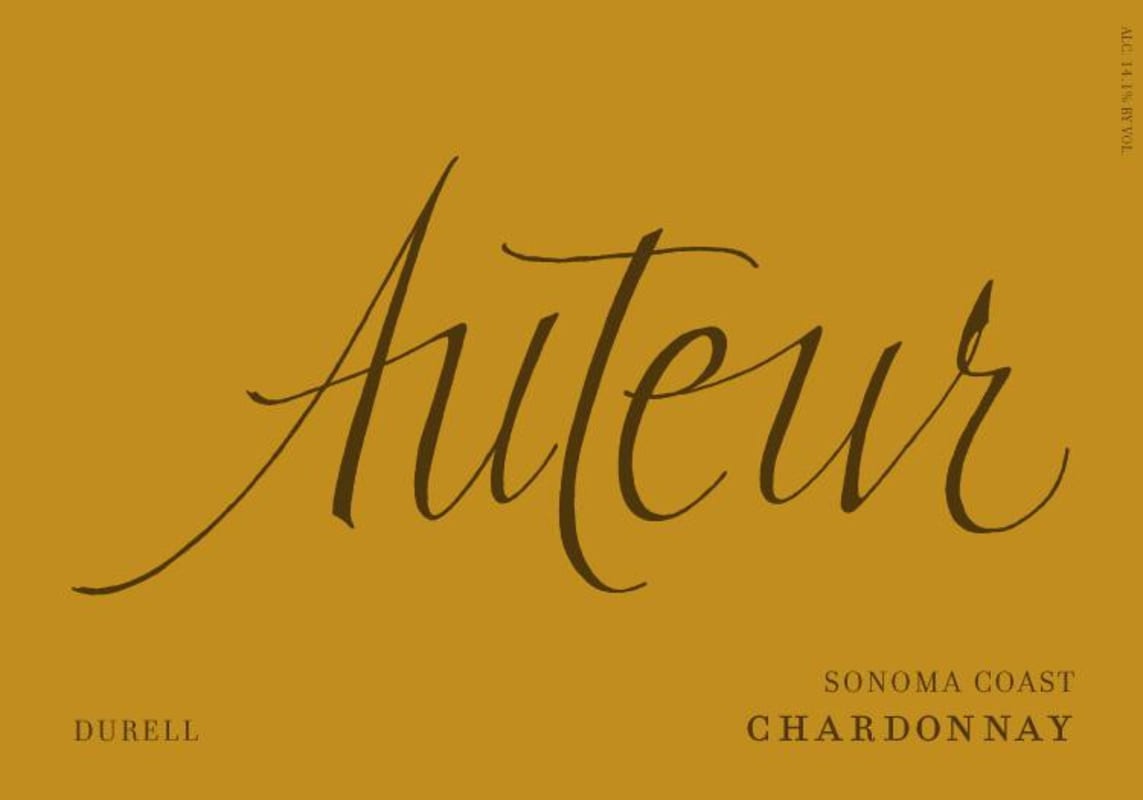 Auteur Wines Durell Vineyards Chardonnay 2013 Front Label