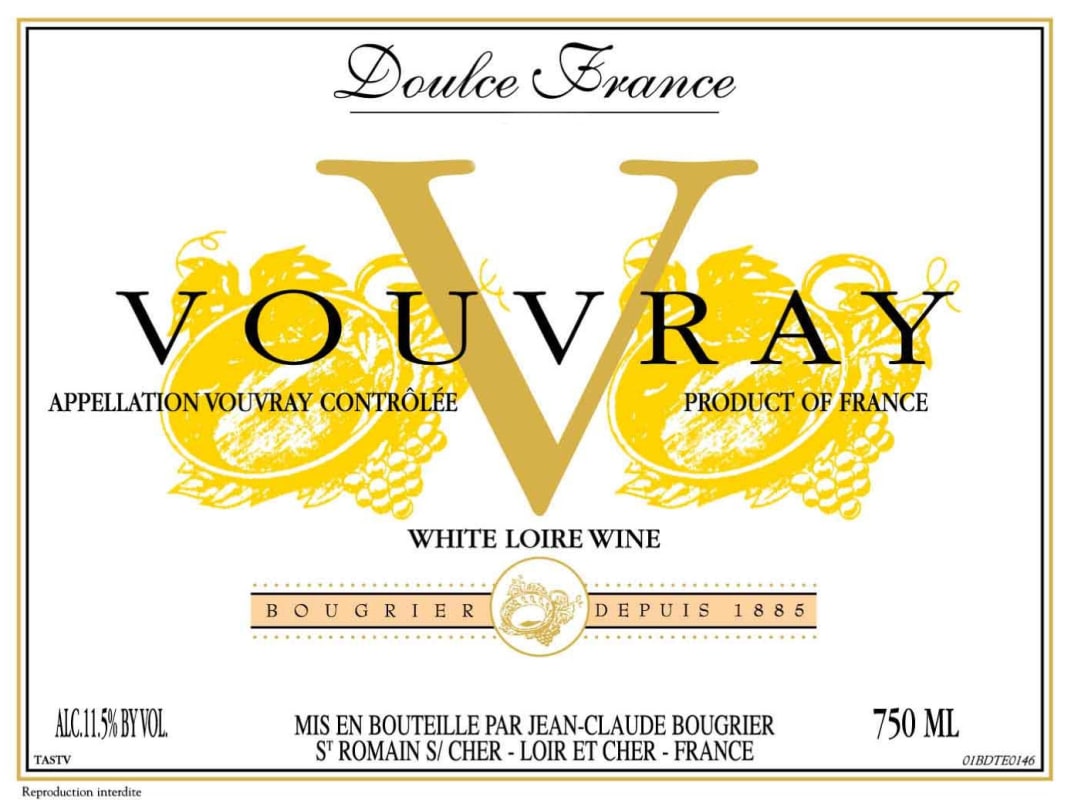 Famille Bougrier Loire Vouvray 2014 Front Label