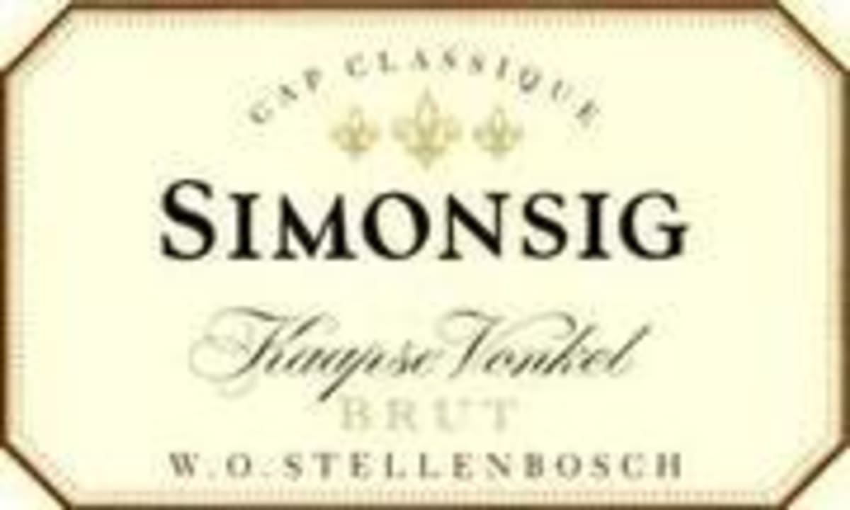 Simonsig Kaapse Vonkel Brut 1996 Front Label