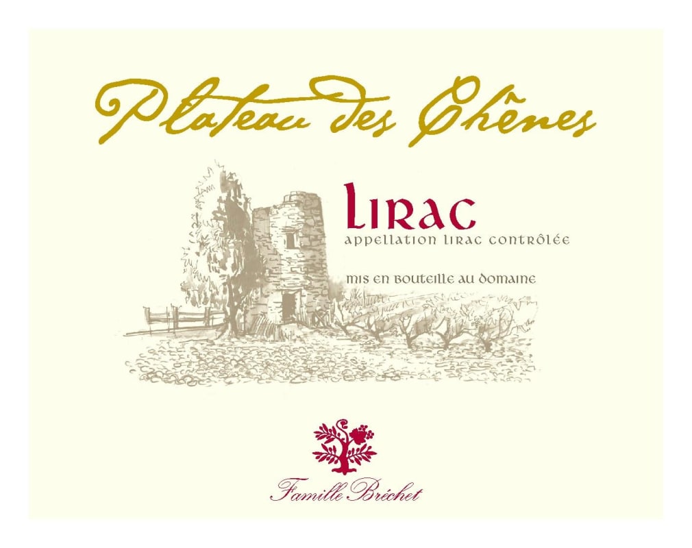 Chateau de Vaudieu Lirac Plateau des Chenes Blanc 2012 Front Label