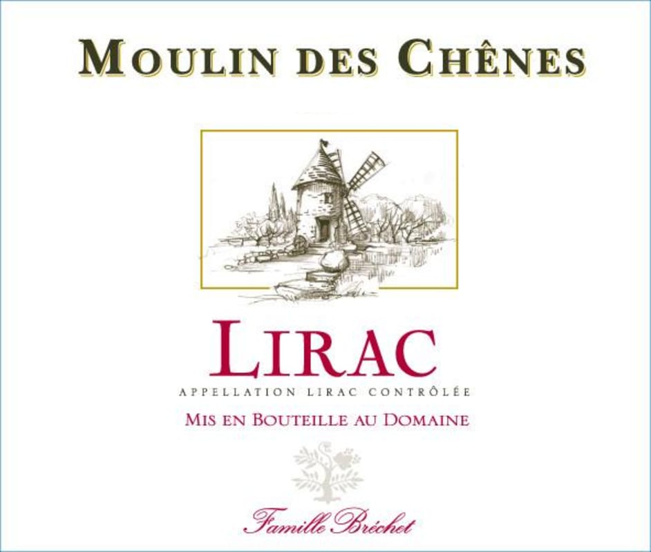 Chateau de Vaudieu Lirac Moulin des Chenes 2013 Front Label