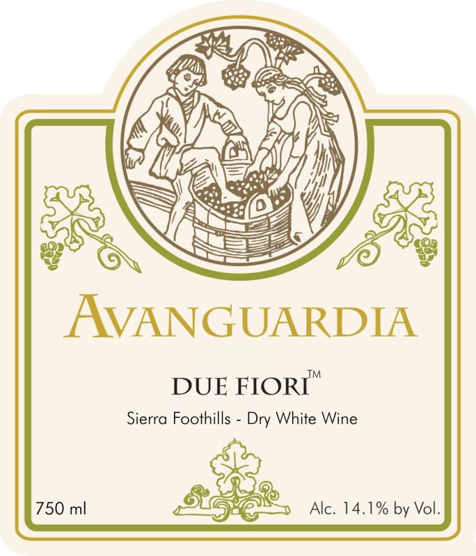 Avanguardia Wines Due Fiori White 2008 Front Label