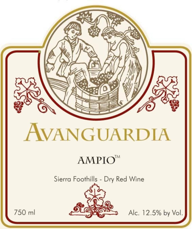 Avanguardia Wines Ampio Red 2012 Front Label