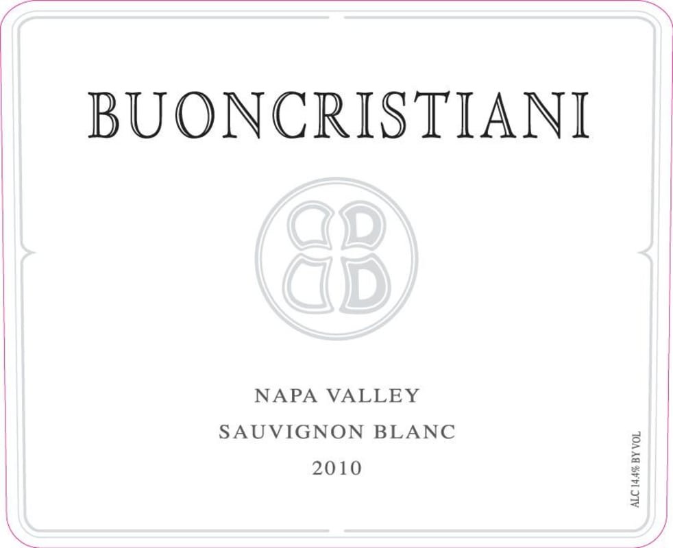 Buoncristiani Sauvignon Blanc 2010 Front Label