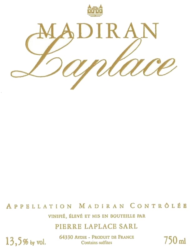 Famille Laplace Madiran Laplace 2013 Front Label
