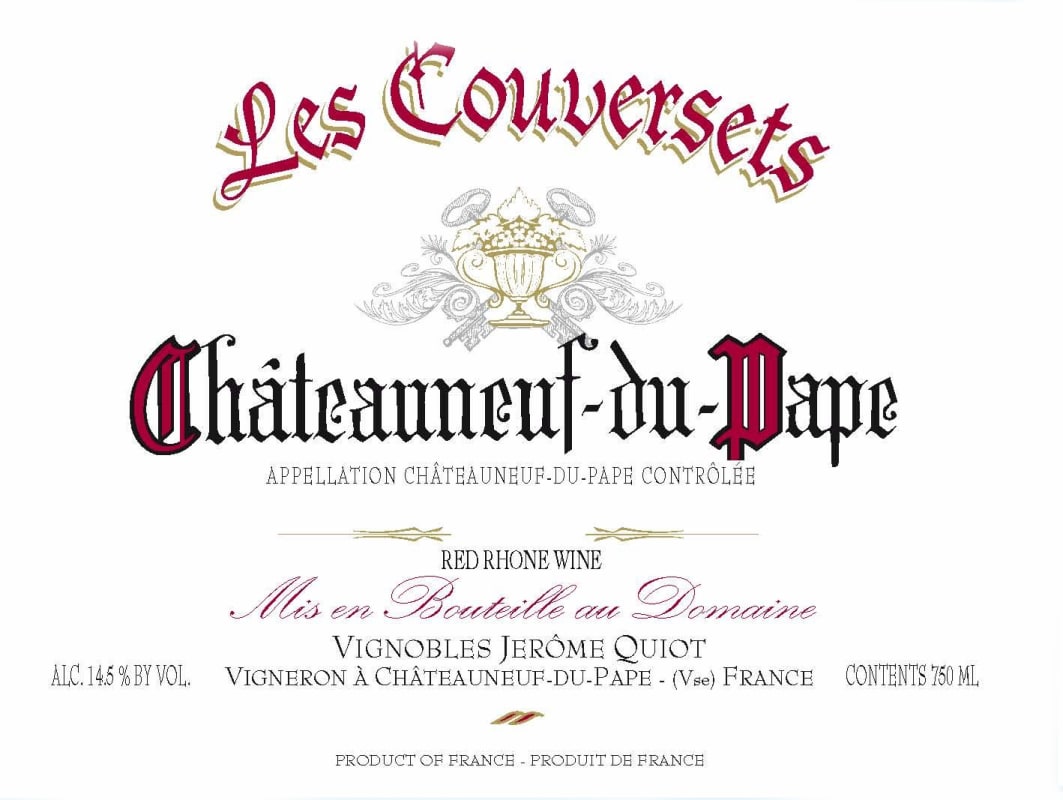 Famille Quiot Chateauneuf-du-Pape Les Couversets 2009 Front Label