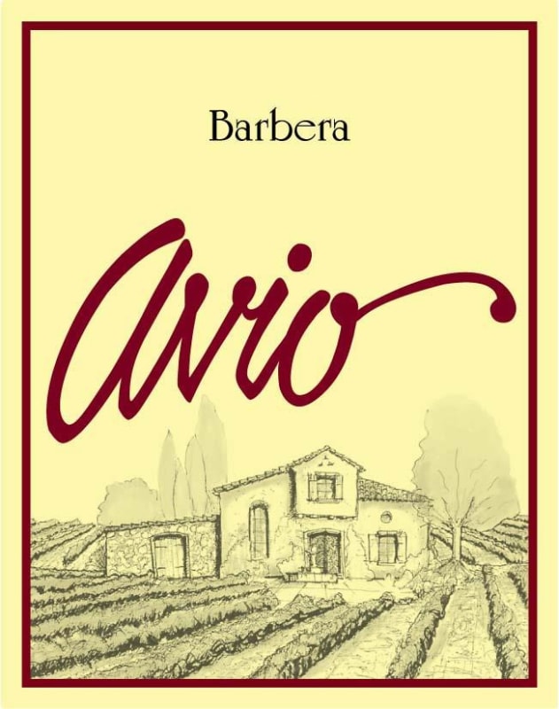 Avio Vineyards Barbera 2012 Front Label