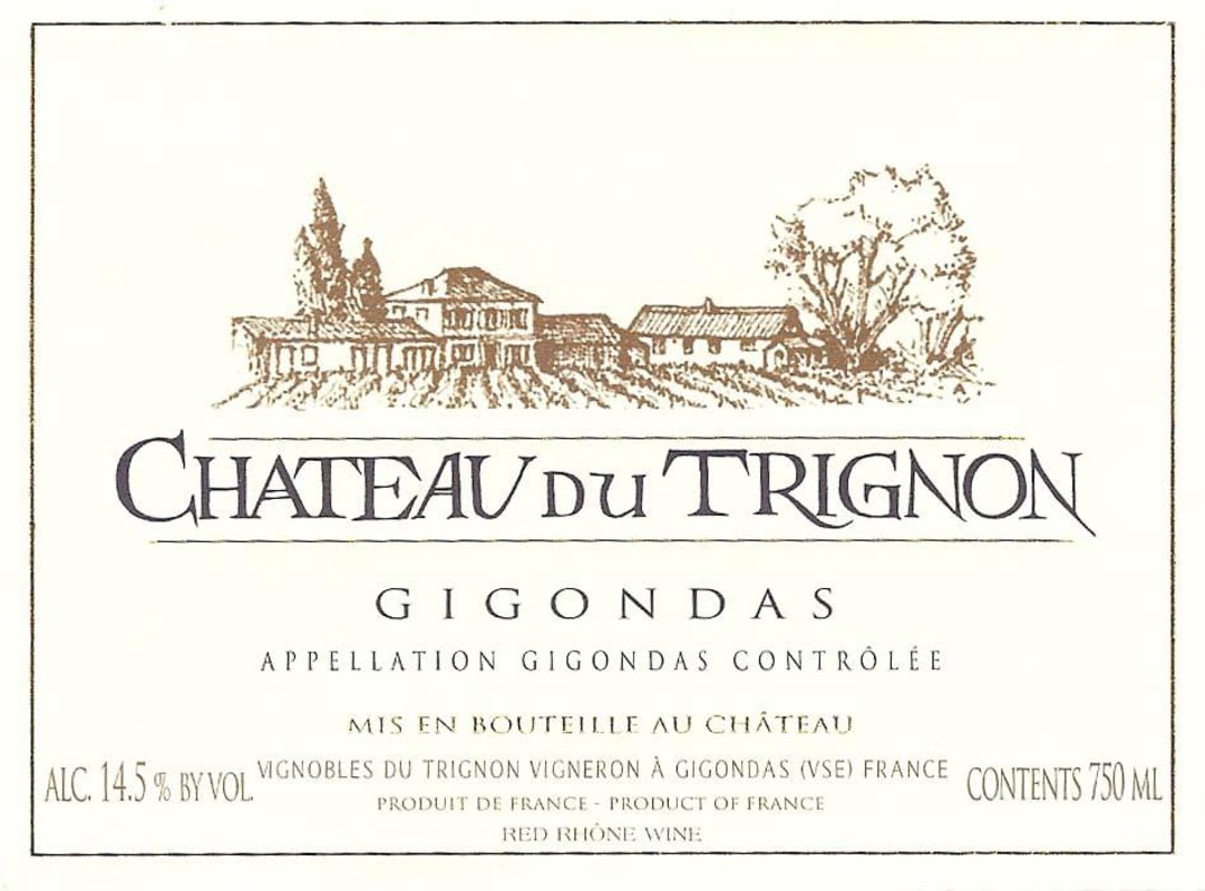 Famille Quiot Gigondas Chateau du Trignon 2011 Front Label