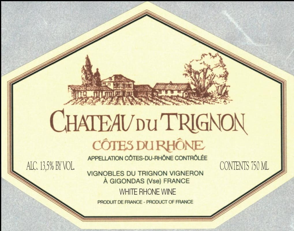 Famille Quiot Cotes du Rhone Chateau du Trignon 2011 Front Label