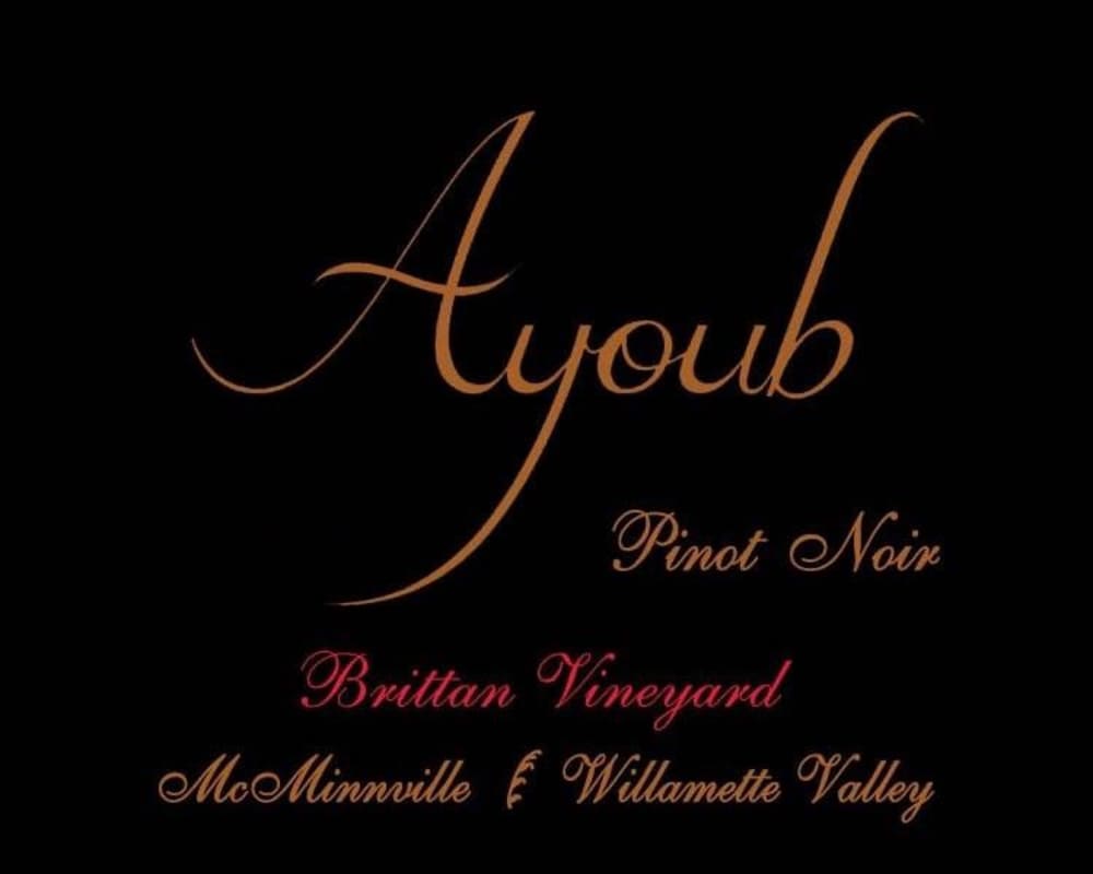 Ayoub Vineyard Brittan Vineyard Pinot Noir 2011 Front Label