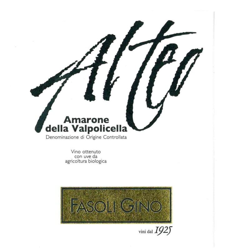 Fasoli Gino Amarone della Valpolicella Alteo Classico 2008 Front Label