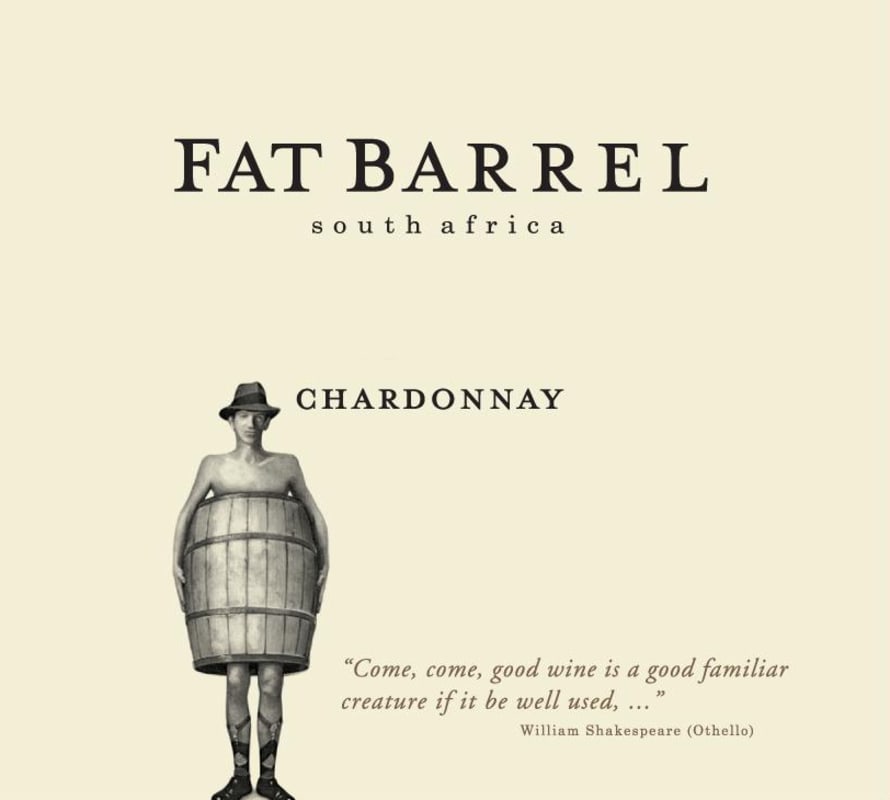 Fat Barrel Chardonnay 2014 Front Label