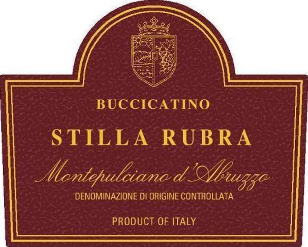 Fattoria Buccicatino Montepulciano d'Abruzzo Stilla Rubra 2008 Front Label