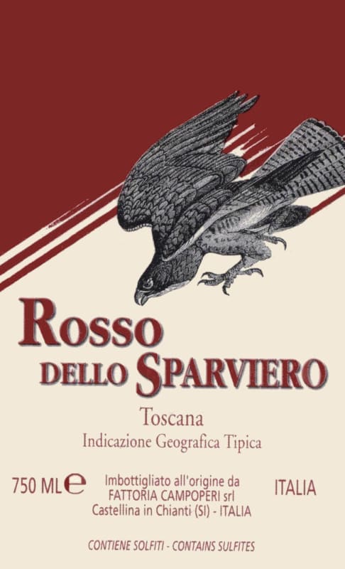 Fattoria Campoperi Soc. Agr. S.r.l. Toscana Rosso dello Sparviero 2013 Front Label