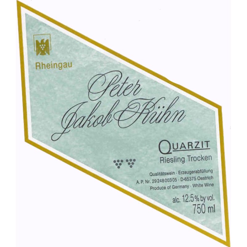 Peter Jakob Kuhn Quarzit Riesling Trocken 2016 Front Label