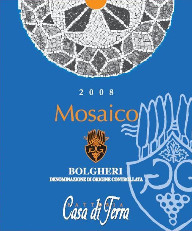 Fattoria Casa di Terra Bolgheri Moreccio 2008 Front Label