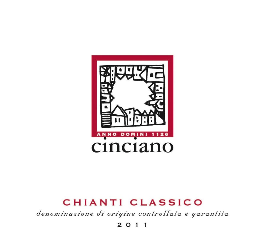Fattoria Cinciano Chianti Classico 2011 Front Label