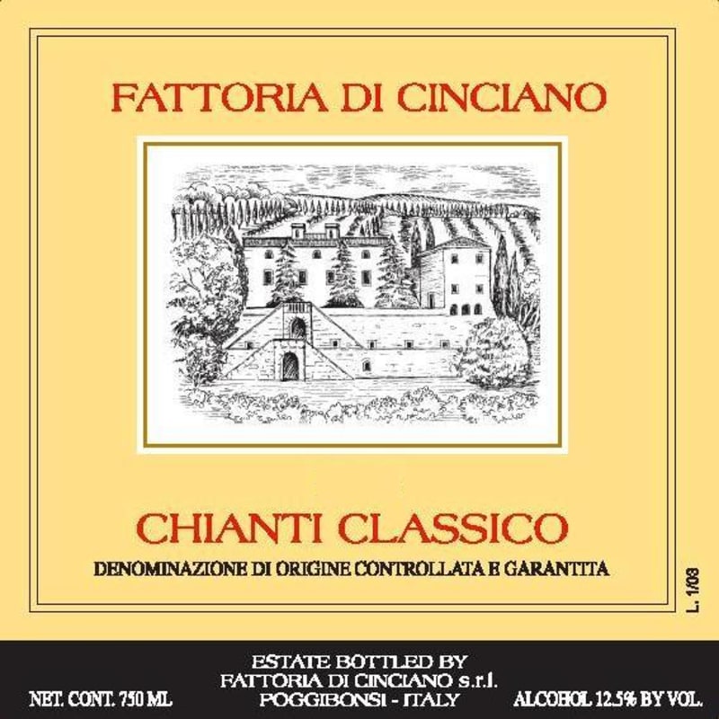 Fattoria Cinciano Chianti Classico 2006 Front Label