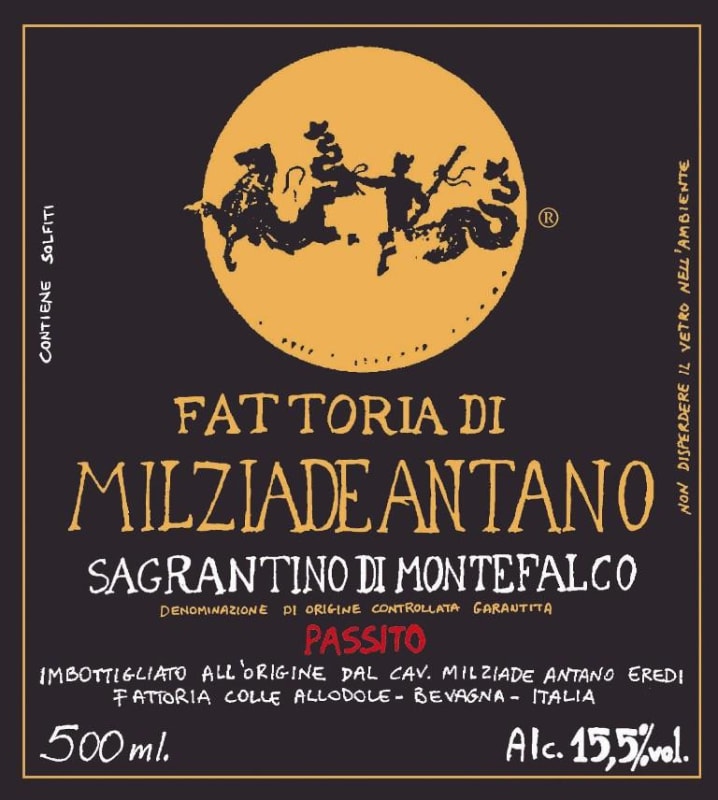 Fattoria Colleallodole Sagrantino di Montefalco Passito 2009 Front Label