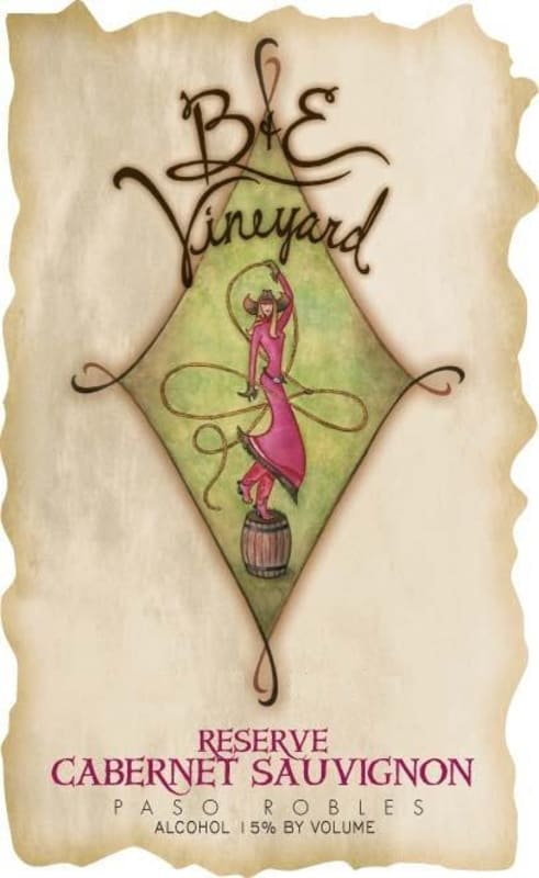 B & E Vineyard Reserve Cabernet Sauvignon 2013 Front Label