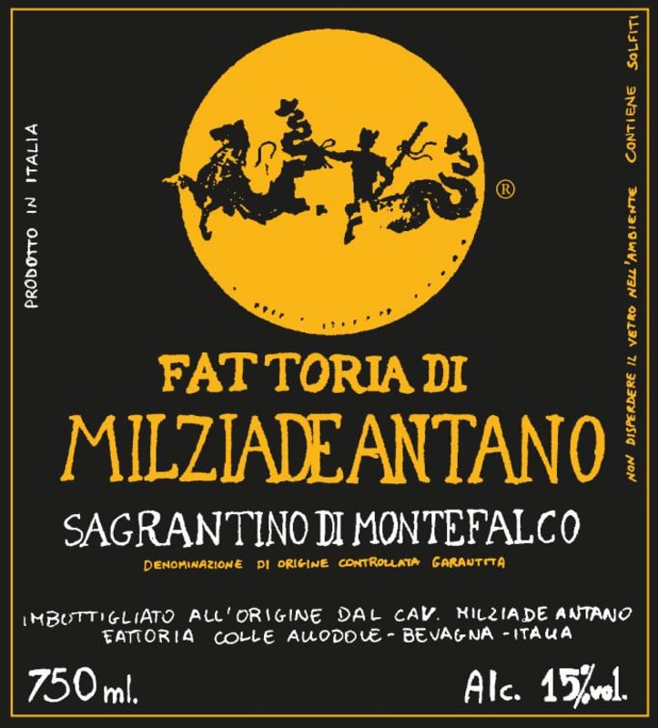 Fattoria Colleallodole Sagrantino di Montefalco 2011 Front Label
