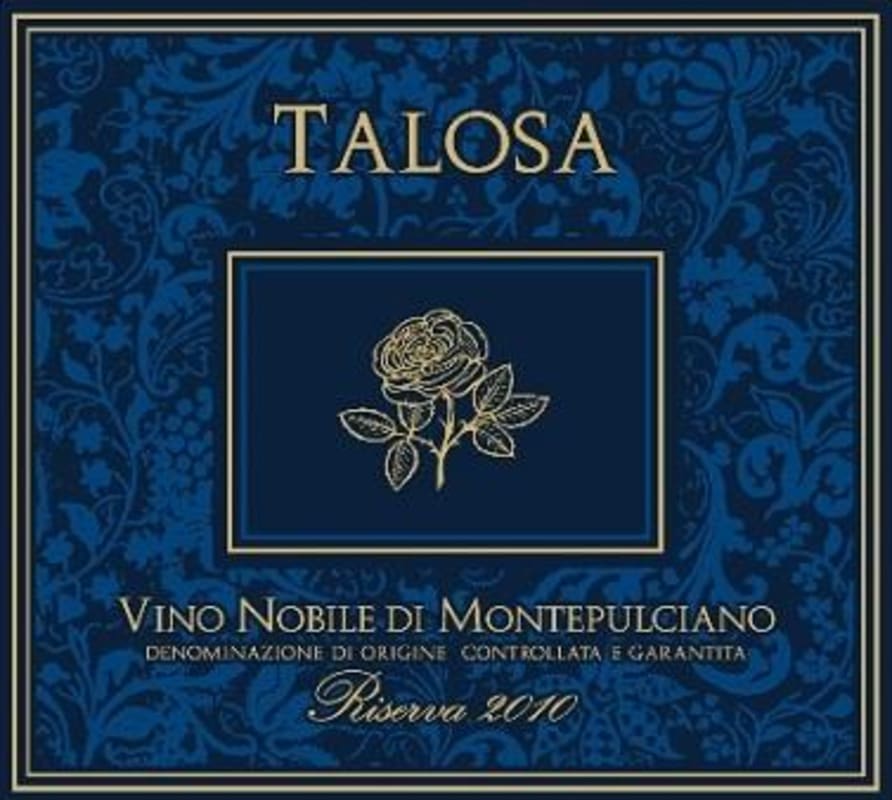 Fattoria della Talosa Vino Nobile di Montepulciano Riserva 2010 Front Label