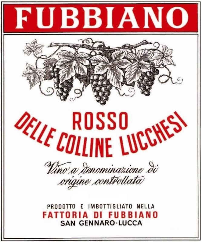 Fattoria di Fubbiano Colline Lucchesi Rosso 2013 Front Label