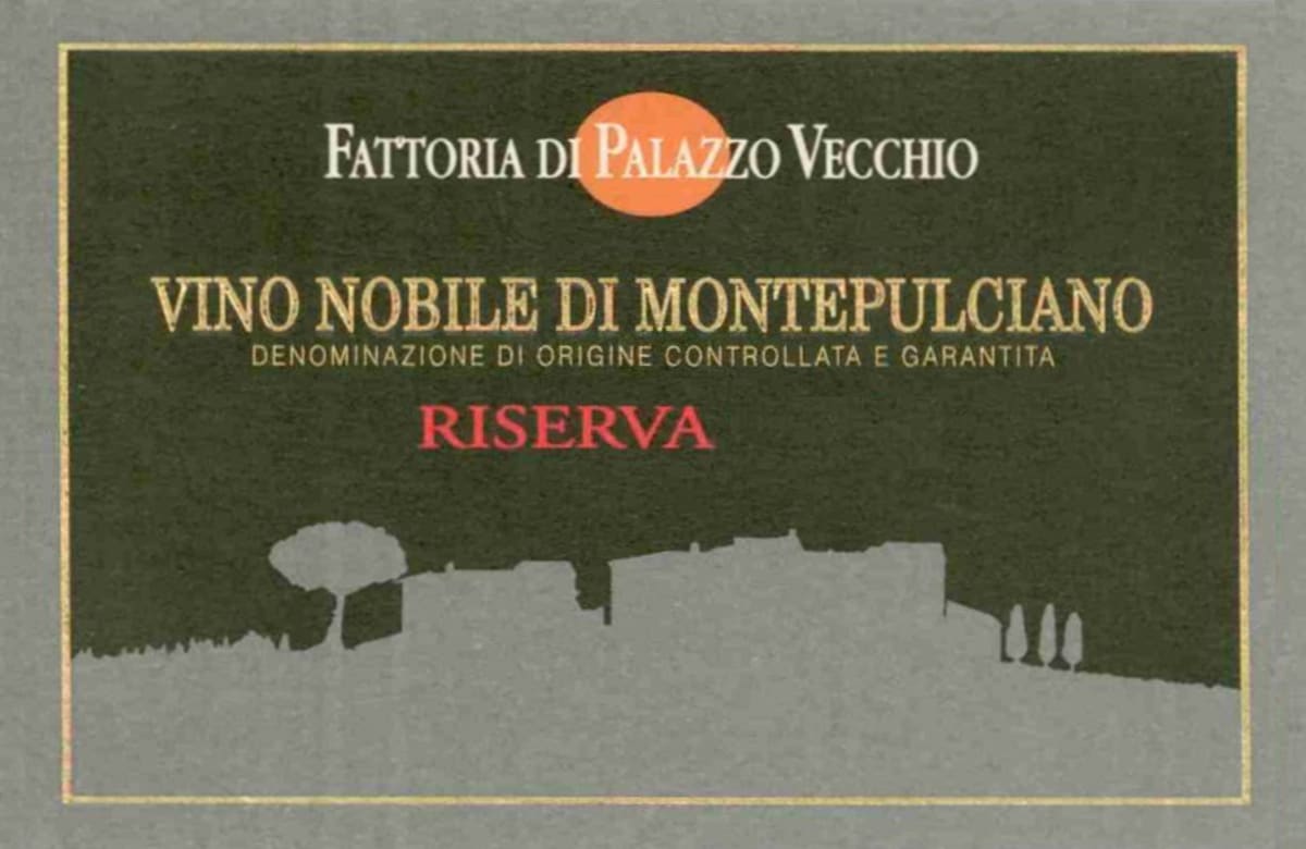 Palazzo Vecchio Vino Nobile di Montepulciano Riserva 2000 Front Label