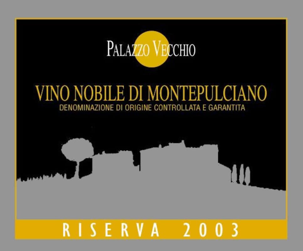 Palazzo Vecchio Vino Nobile di Montepulciano Riserva 2003 Front Label