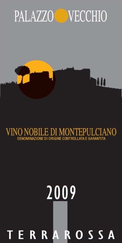 Palazzo Vecchio Vino Nobile di Montepulciano Terra Rossa 2009 Front Label