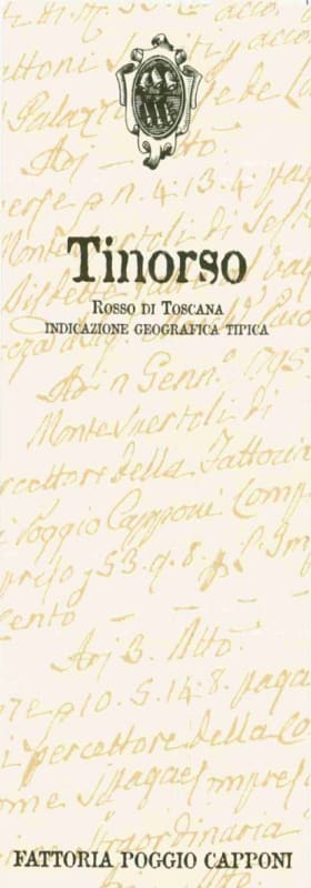 Fattoria di Poggio Capponi Toscana Tinorso 2011 Front Label