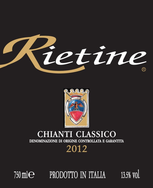 Fattoria di Rietine Chianti Classico 2012 Front Label