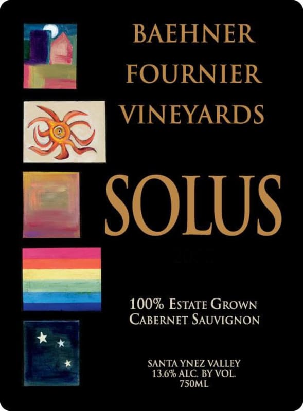 Baehner Fournier Vineyards Solus Cabernet Sauvignon 2012 Front Label